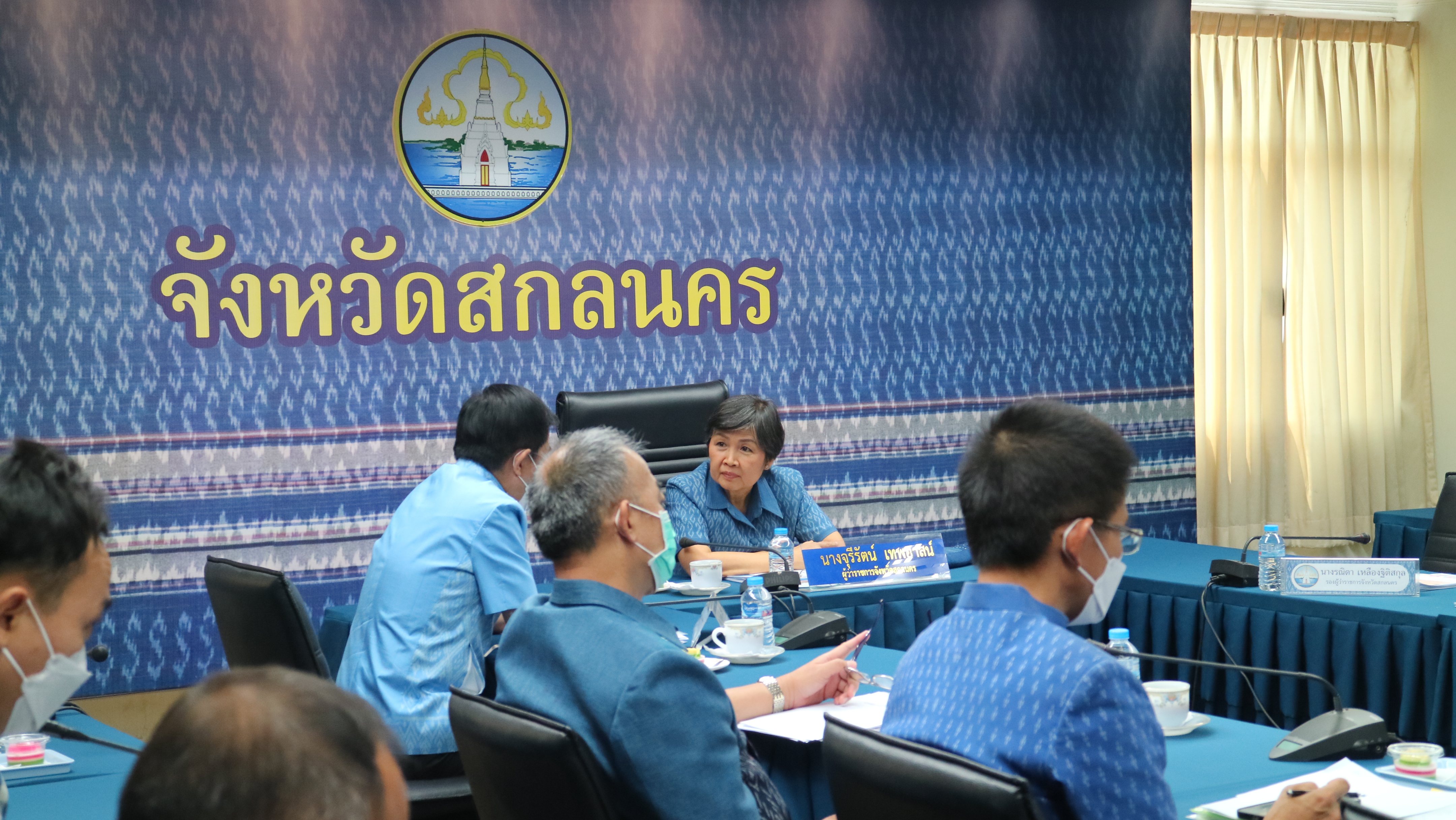 พช. สกลนคร ร่วมการประชุมขับเคลื่อนและติดตามนโยบายของรัฐบาลและภารกิจสำคัญของปลัดกระทรวงมหาดไทย ประจำปีงบประมาณ พ.ศ.2566 (เดือนเมษายน 2566) ผ่านระบบวิดีทัศน์ทางไกล (VCS)