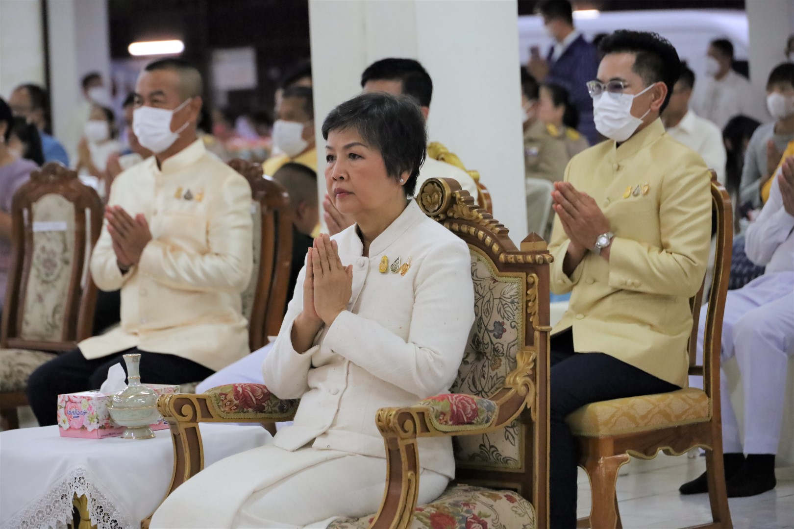 พช.สกลนคร ร่วมทำบุญตักบาตร ถวายพระกุศล ในโอกาสฉลองพระชนมายุ 8 รอบ สมเด็จพระสังฆราช