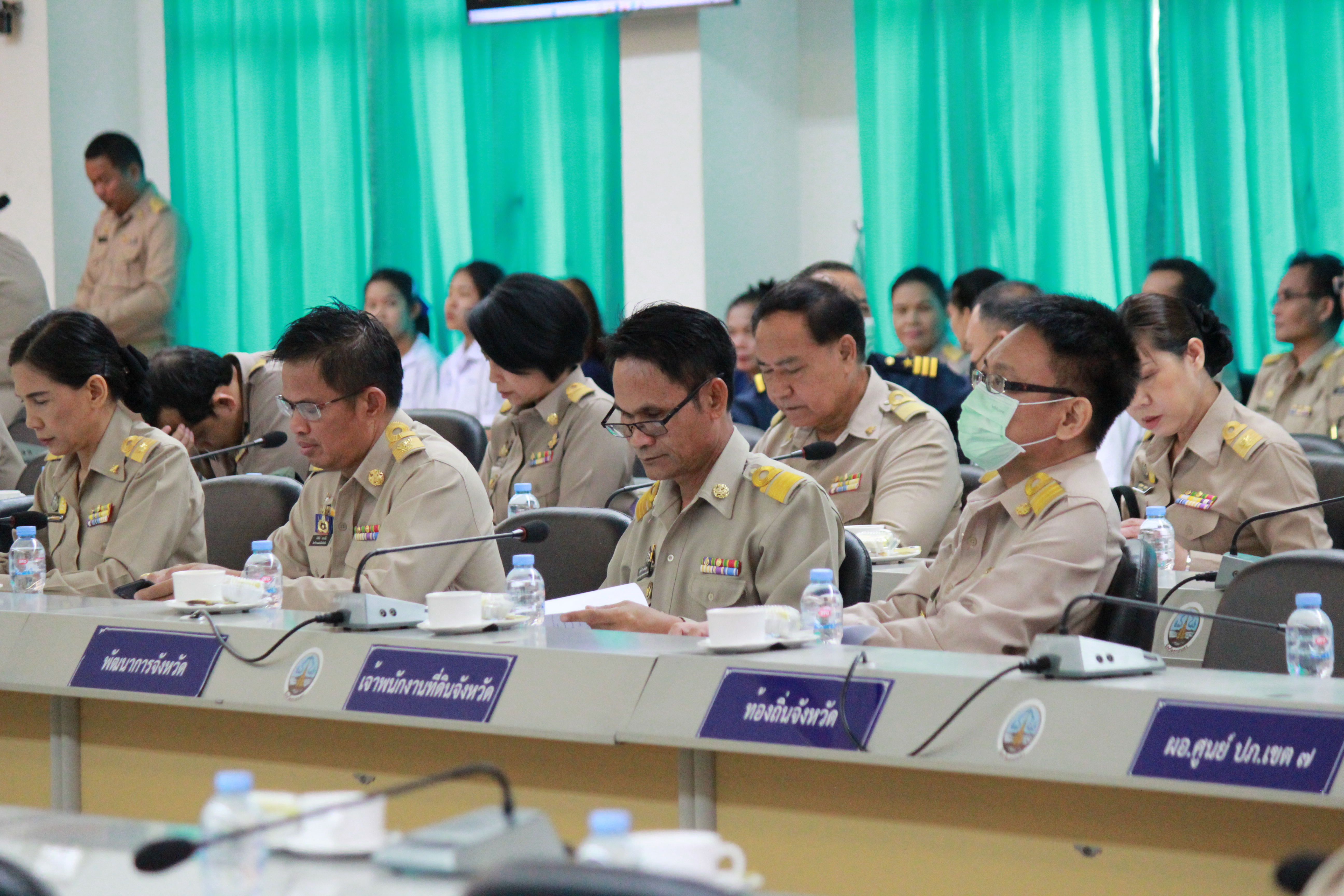 จังหวัดสกลนคร : ประชุมคณะกรมการจังหวัดและหัวหน้าส่วนราชการประจำจังหวัดสกลนคร