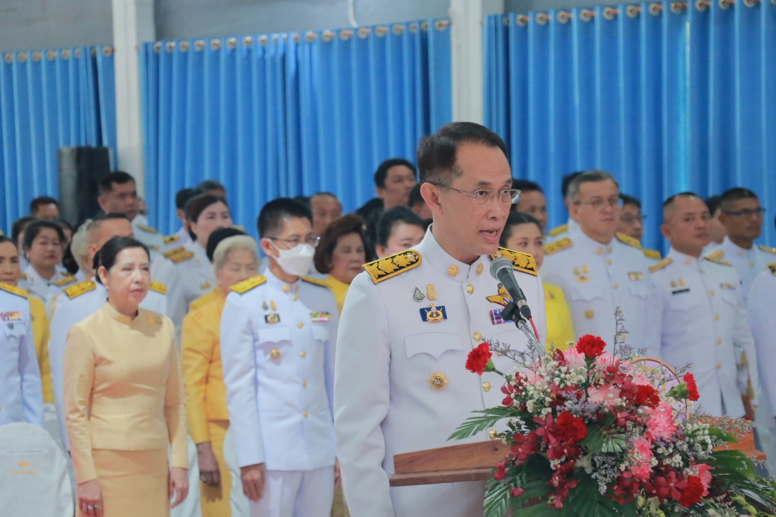 📢พช.สกลนคร : ร่วมพิธีวางพานพุ่มดอกไม้ถวายราชสักการะ “สมเด็จพระเจ้าตากสินมหาราช”