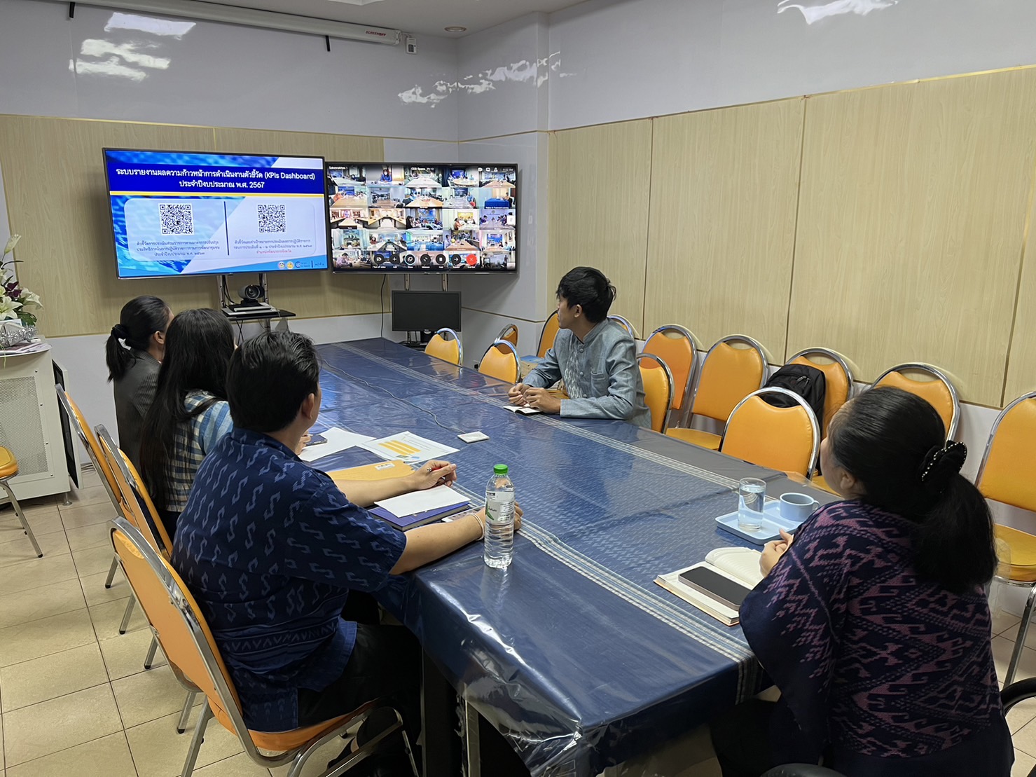 พช.สกลนคร : ร่วมประชุมโครงการการดำเนินงานตามมาตรการปรับปรุง ประสิทธิภาพในการปฏิบัติราชการของกรมการพัฒนาชุมชน ประจำปีงบประมาณ พ.ศ. ๒๕๖๗ กิจกรรมที่ ๑ ประชุมเชิงปฏิบัติการการดำเนินงานตามมาตรการปรับปรุงประสิทธิภาพในการปฏิบัติราชการ ประจำปี งบประมาณ พ.ศ. ๒๕๖๗ ผ่านระบบวีดิทัศน์ทางไกล