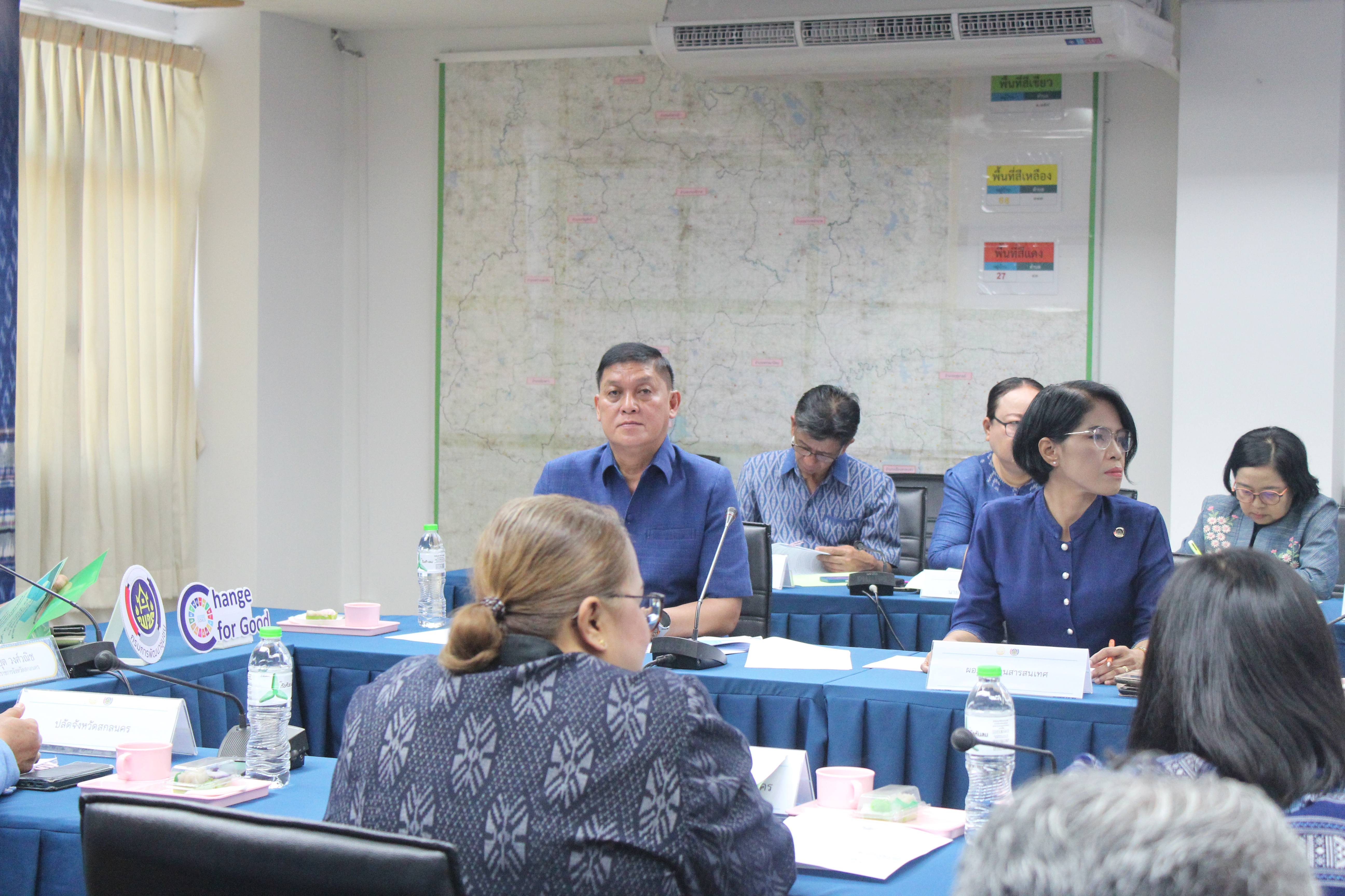 📢พช.สกลนคร : ประชุมเชิงปฏิบัติการส่งเสริมการบูรณาการกลไกการขับเคลื่อนการขจัดความยากจน