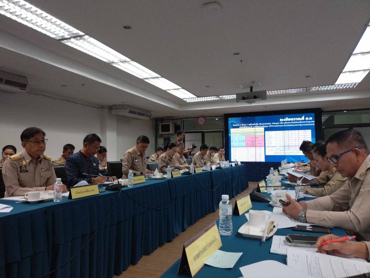 📢จังหวัดสกลนคร : ร่วมประชุมหน่วยงานสังกัดกระทรวงมหาดไทยและนายอำเภอ