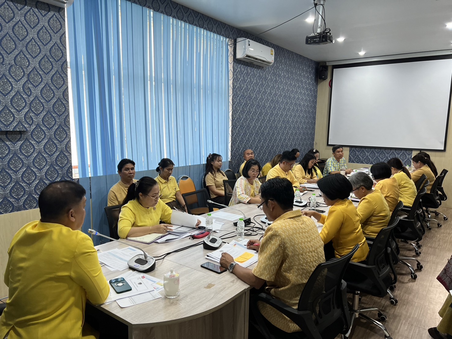 ประชุมติดตามการดำเนินงานตามตัวชี้วัดและค่าเป้าหมายการประเมินผลการปฏิบัติราชการปีงบประมาณ พ.ศ. ๒๕๖๗ รอบการประเมินที่ ๑