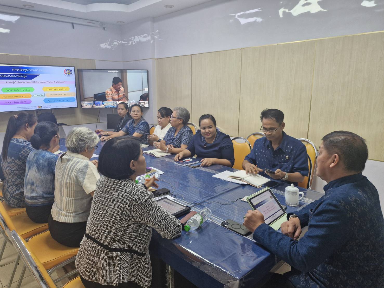📢พช.สกลนคร : ร่วมประชุมกรมการพัฒนาชุมชน ครั้งที่ ๕/๒๕๖๗ ผ่านระบบ video conference