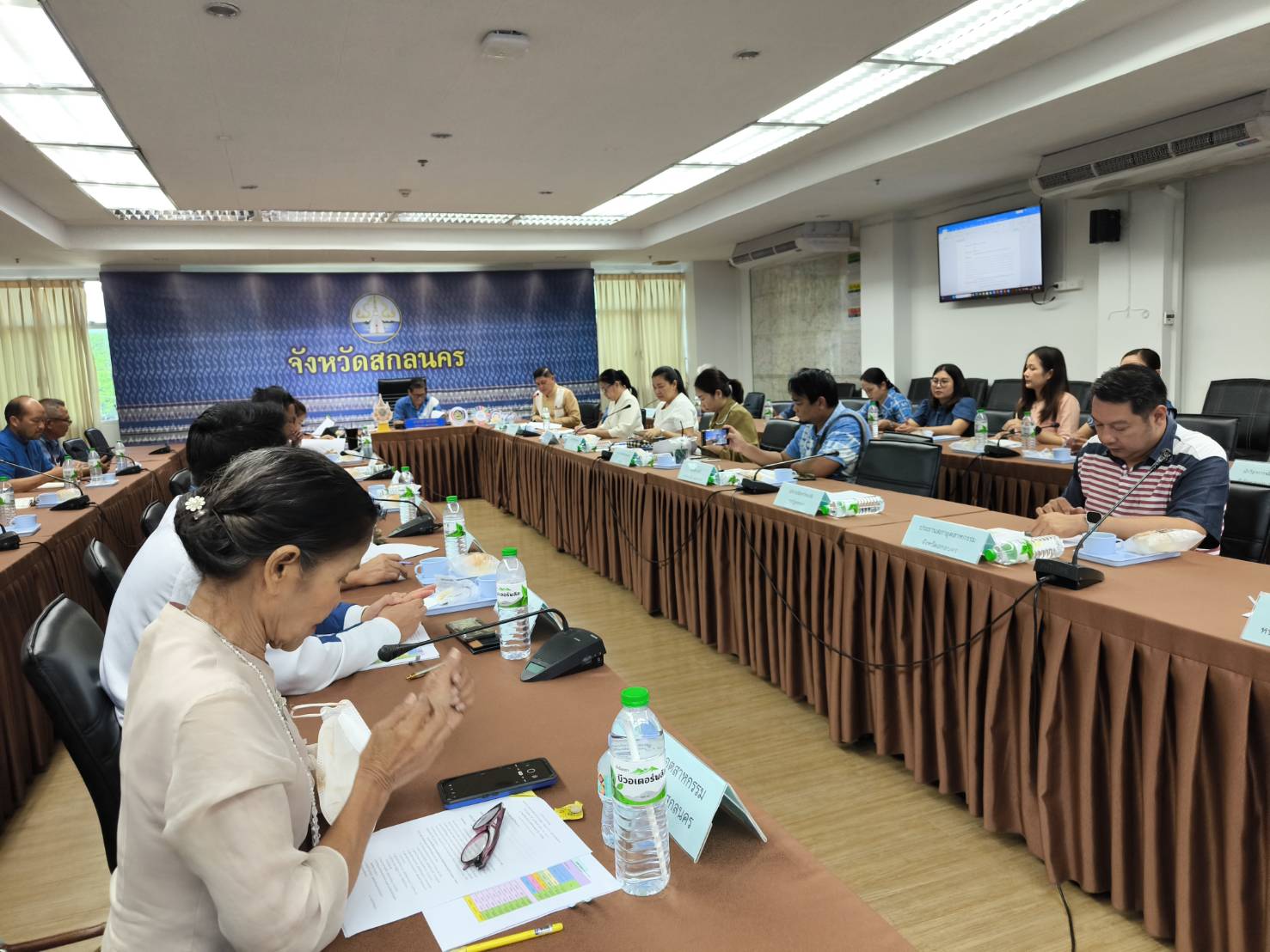 จังหวัดสกลนคร : จัดประชุมคณะกรรมการเครือข่ายองค์ความรู้ (Knowledge – Based OTOP : KBO) จังหวัดสกลนคร