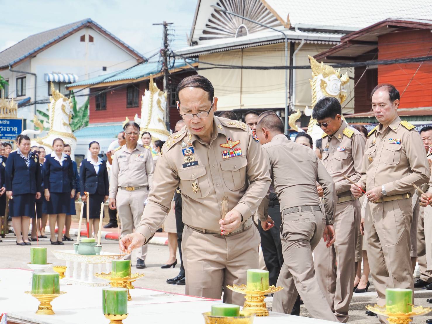 📣📣จังหวัดสกลนคร ซักซ้อมพิธีทำน้ำพระพุทธมนต์ศักดิ์สิทธิ์ งานเฉลิมพระเกียรติพระบาทสมเด็จพระเจ้าอยู่หัว เนื่องในโอกาสพระราชพิธีมหามงคลเฉลิมพระชนม พรรษา 6 รอบ 28 กรกฎาคม 2567