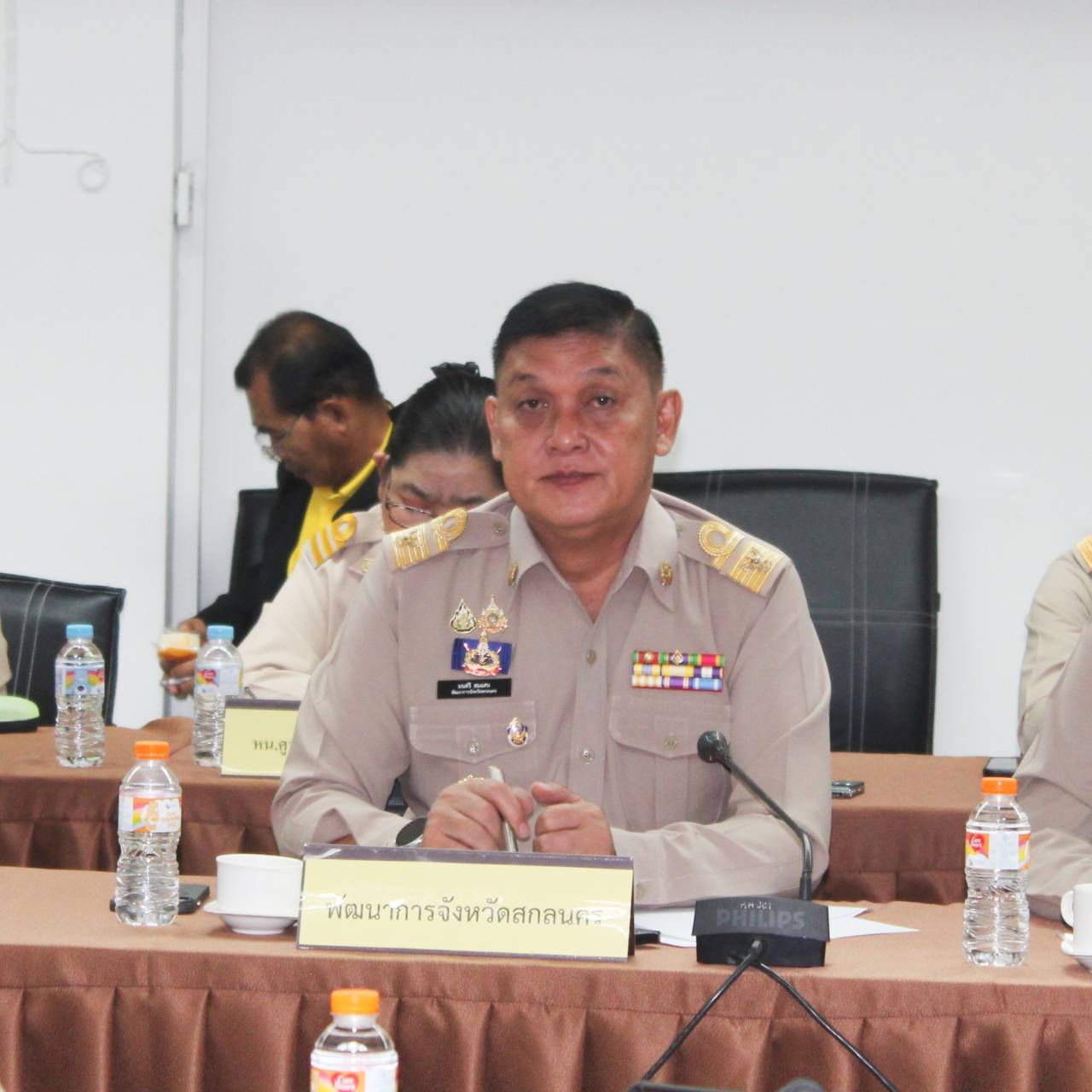 📢พช.สกลนคร : ร่วมประชุมหน่วยงานสังกัดกระทรวงมหาดไทยและนายอำเภอ