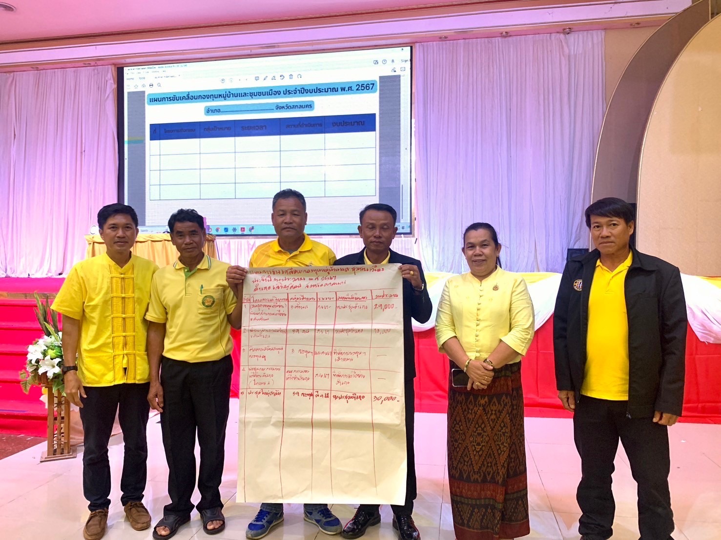 >>พช.สกลนคร : จัดประชุมเชิงปฏิบัติการขับเคลื่อนกองทุนหมู่บ้านและชุมชนเมืองจังหวัดสกลนคร ประจําปีงบประมาณ พ.ศ. 2567<<