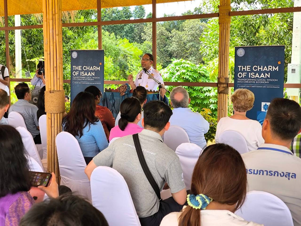 จังหวัดสกลนคร : ต้อนรับคณะทูตและผู้สื่อข่าวต่างประเทศประจำประเทศไทย ณ วิชชาลัยดอนกอยวิถีแห่งการพัฒนาที่ยังยืน