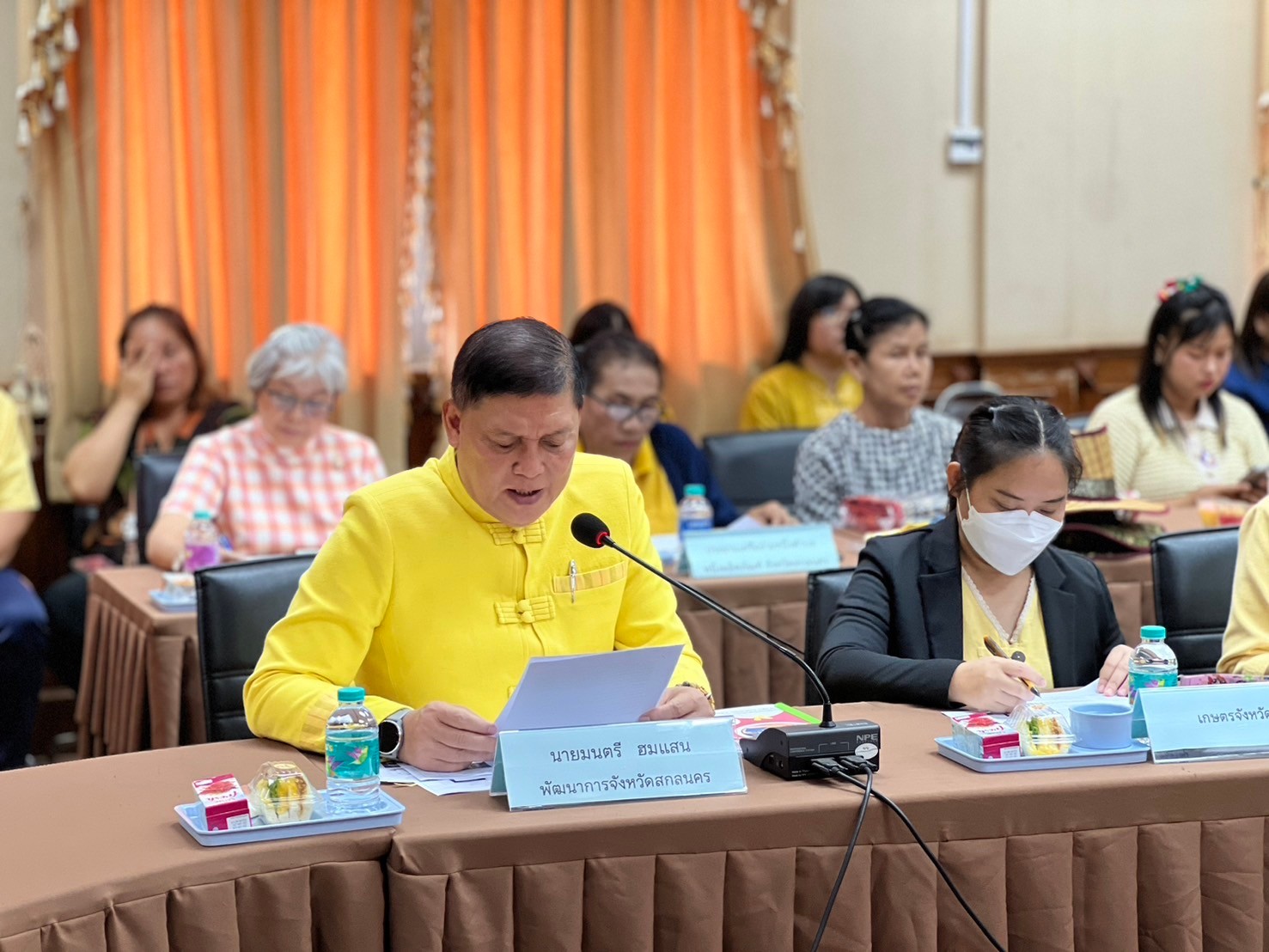 พช.สกลนคร : ประชุมคณะกรรมการเครือข่ายองค์ความรู้ (Knowledge – Based OTOP: KBO) จังหวัดสกลนคร