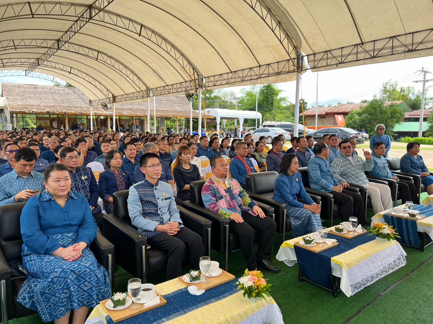 📣จังหวัดสกลนครจัดพิธีถวายราชสักการะและน้อมสำนึกในพระมหากรุณาธิคุณสมเด็จพระเจ้าลูกเธอเจ้าฟ้าสิริวัณณวรีนารีรัตนราชกัญญา และสัมมนาแลกเปลี่ยนเรียนรู้และประชาสัมพันธ์เกี่ยวกับผลิตภัณฑ์ประเภทผ้าของกลุ่มจังหวัดภาคตะวันออกเฉียงเหนือ ตอนบน ๒ (กลุ่มจังหวัดสนุก)