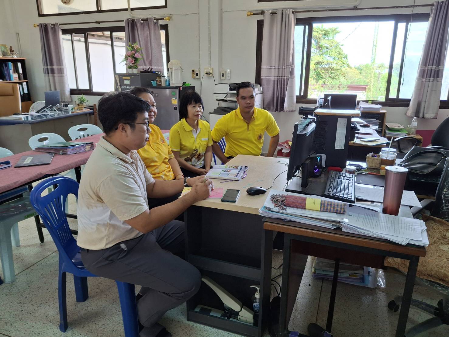 📢 พช.สกลนคร ร่วมประชุมกรมการพัฒนาชุมชน ครั้งที่ ๑๐/๒๕๖๗ ผ่านระบบการประชุมทางไกล Video Conference
