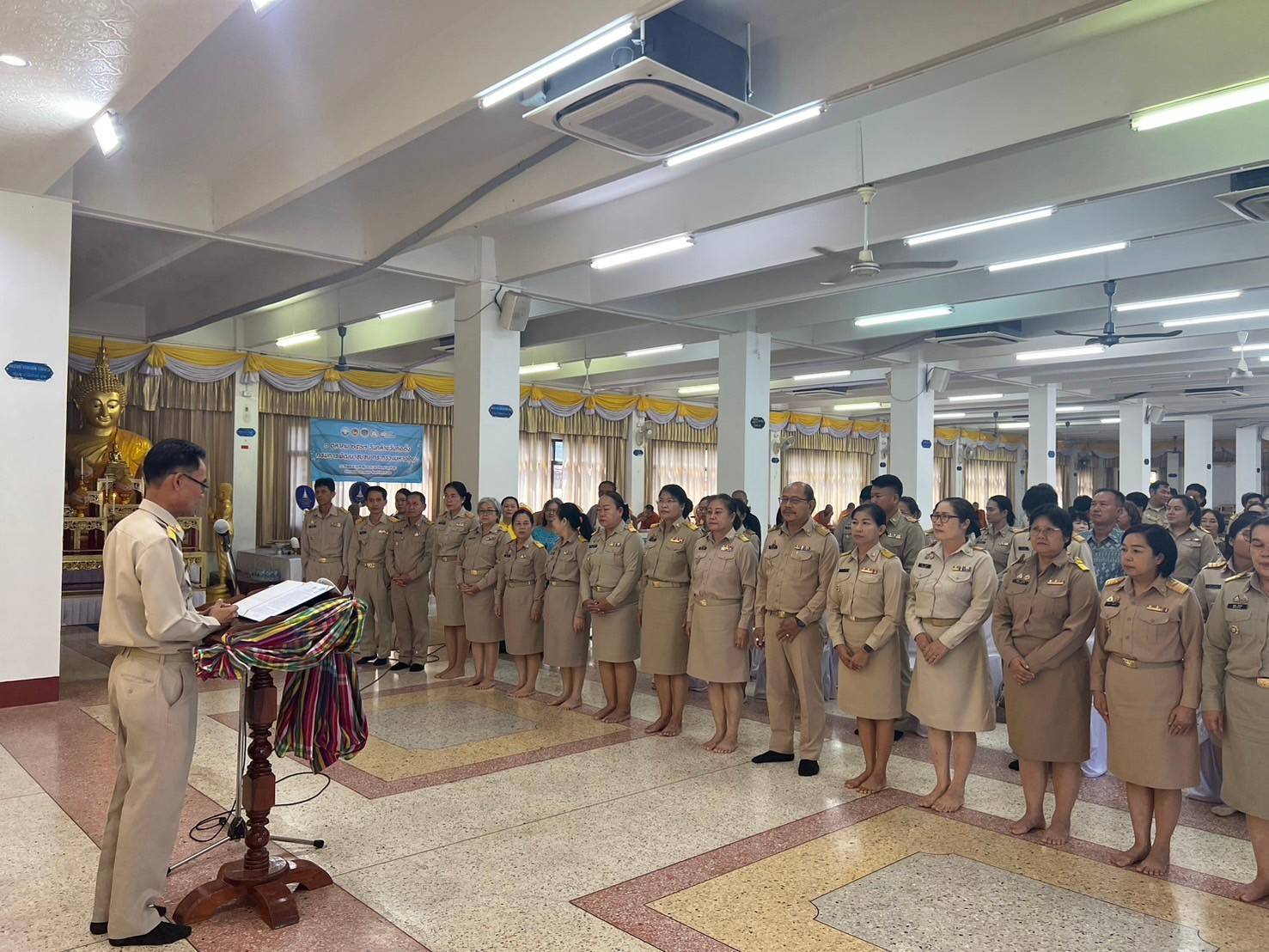 📢สำนักงานพัฒนาชุมชนจังหวัดสกลนคร จัดงานวันคล้ายวันก่อตั้งกรมการพัฒนาชุมชน ครบรอบ 62 ปี จัดพิธีทำบุญถวายเพลพระสงฆ์จำนวน 9 รูป