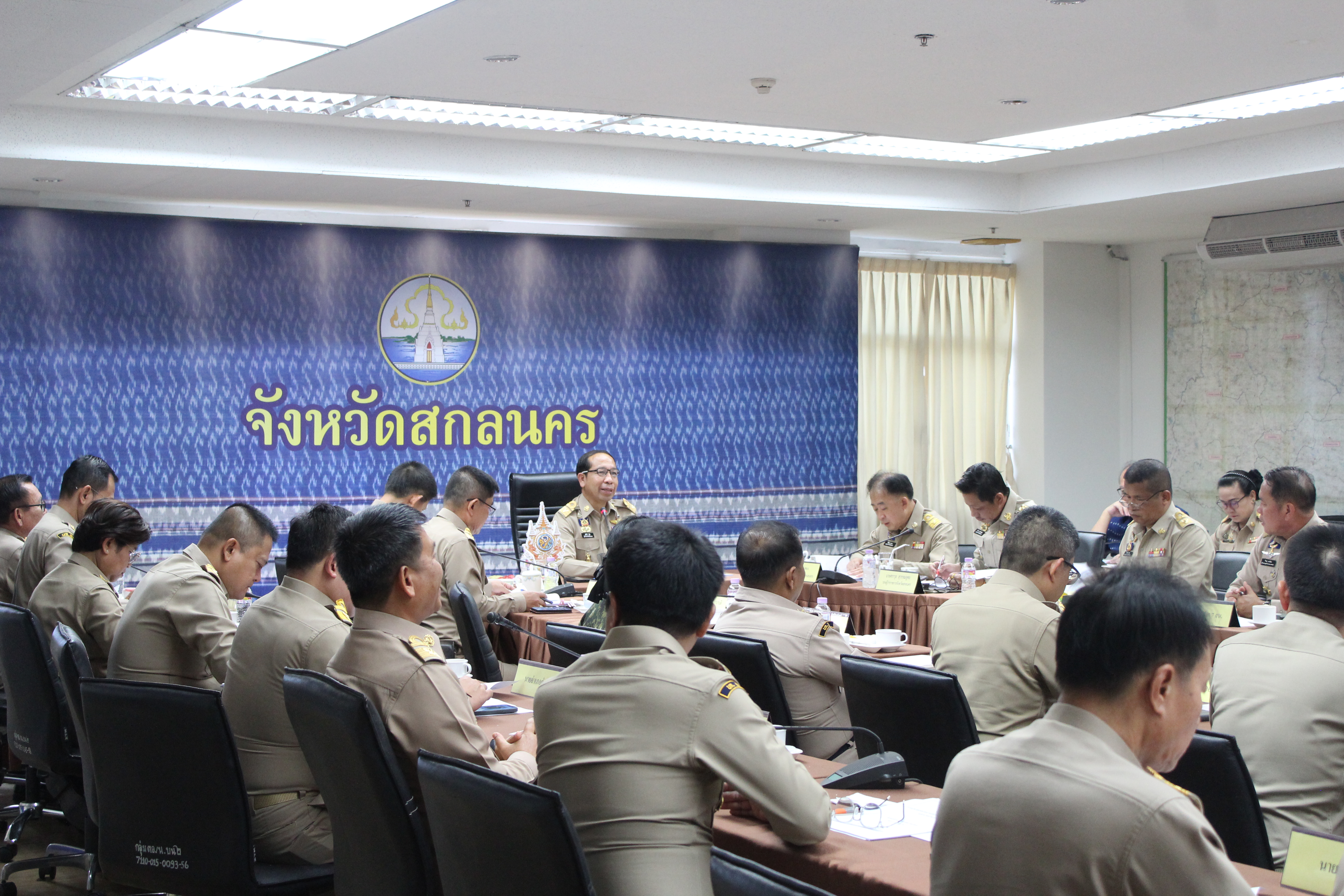 📢พช.สกลนคร : ร่วมประชุมหน่วยงานสังกัดกระทรวงมหาดไทยและนายอำเภอ