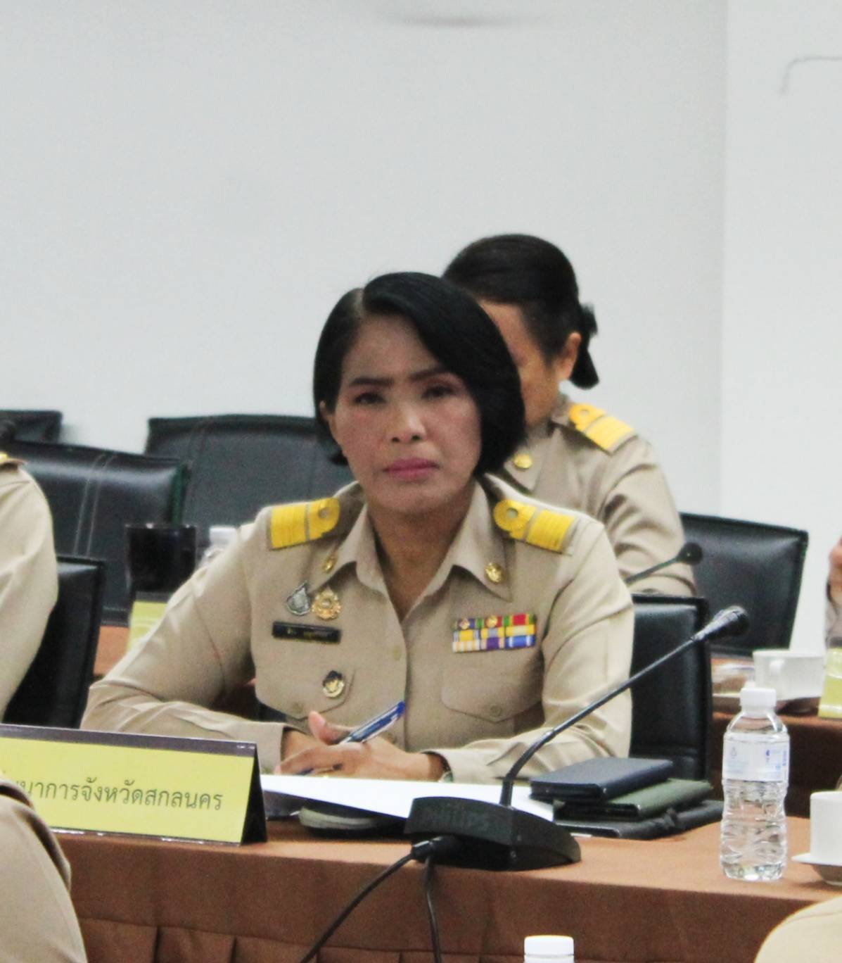 พช.สกลนคร : ร่วมประชุมหน่วยงานสังกัดกระทรวงมหาดไทยและนายอำเภอ