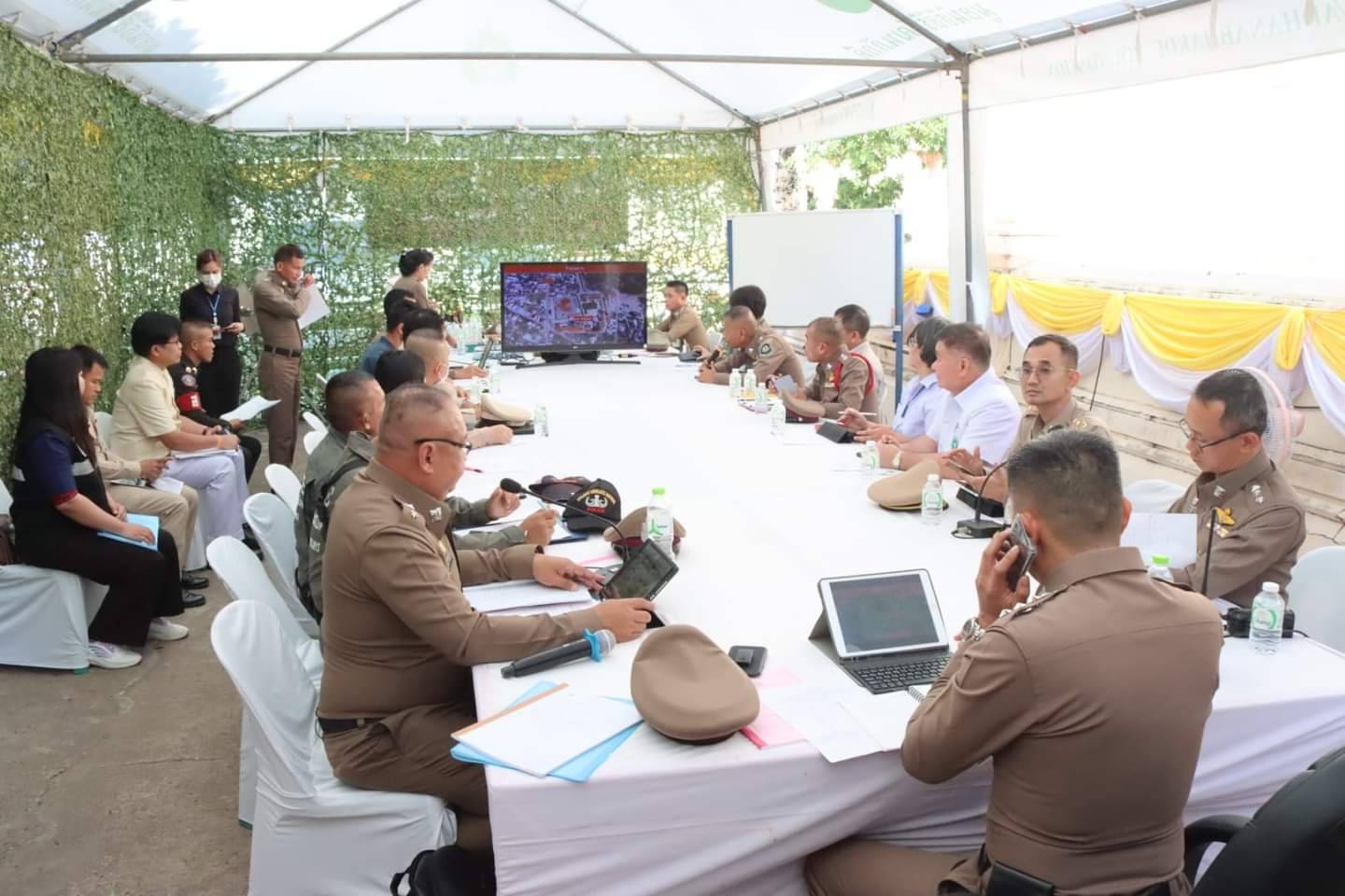 พช.สกลนคร : ร่วมการประชุมประสานงานและแถลงแผนการรักษาความปลอดภัย นายกรัฐมนตรี