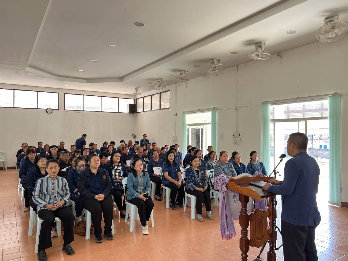 🏘พช.สกลนคร : จัดกิจกรรมเนื่องในวาระครบรอบ 56 ปี โครงการพัฒนาผู้นำอาสาพัฒนาชุมชน ประจำปี 2568 “อช.รวมใจ ขจัดภัยแก้จน พัฒนาชุมชนอย่างพอเพียง”