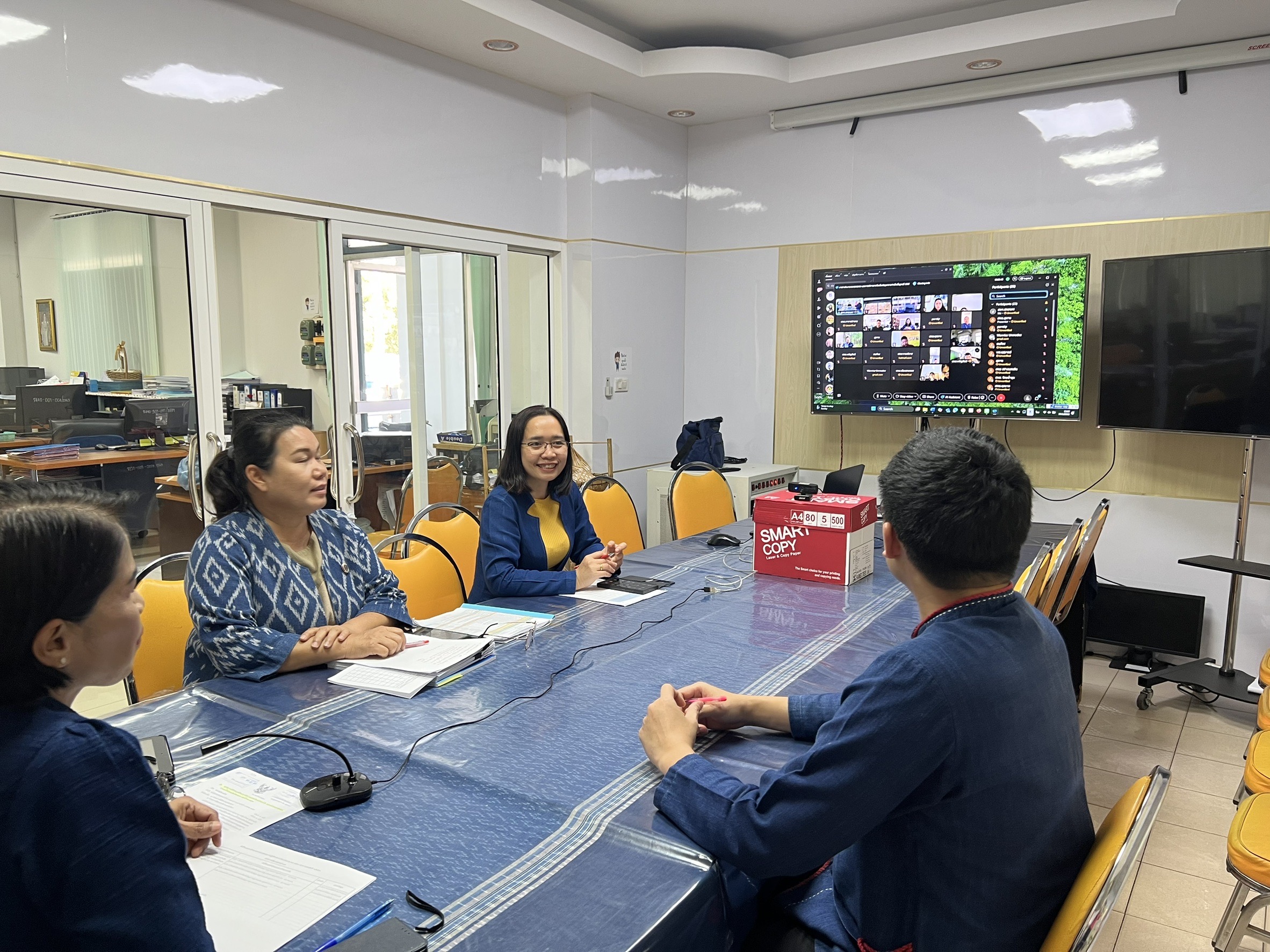 📢พช.สกลนคร : ติดตามการดำเนินงานกองทุนชุมชนและติดตามการบริหารการจัดเก็บข้อมูลความจำเป็นพื้นฐาน จปฐ. ปี 2568 ผ่านระบบออนไลน์ Cisco webex