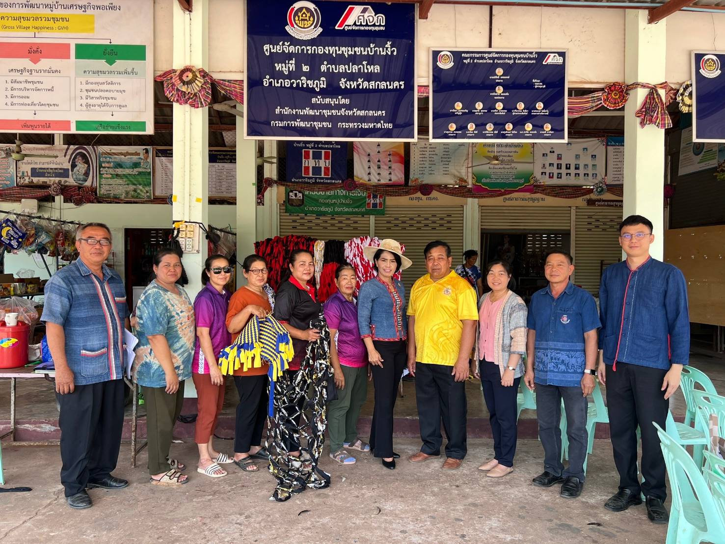📢พช.สกลนคร : ลงพื้นที่ติดตามสนับสนุนการดำเนินงานของคณะกรรมการเครือข่าย กลุ่มอาชีพ และผู้ผลิต ผู้ประกอบการ หนึ่งตำบล หนึ่งผลิตภัณฑ์ ตามโครงการพัฒนาศักยภาพเครือข่ายกลุ่มอาชีพ และผู้ผลิต ผู้ประกอบการ หนึ่งตำบล หนึ่งผลิตภัณฑ์ ระดับจังหวัด และการดำเนินงานโครงการศูนย์จัดการกองทุนชุมชน