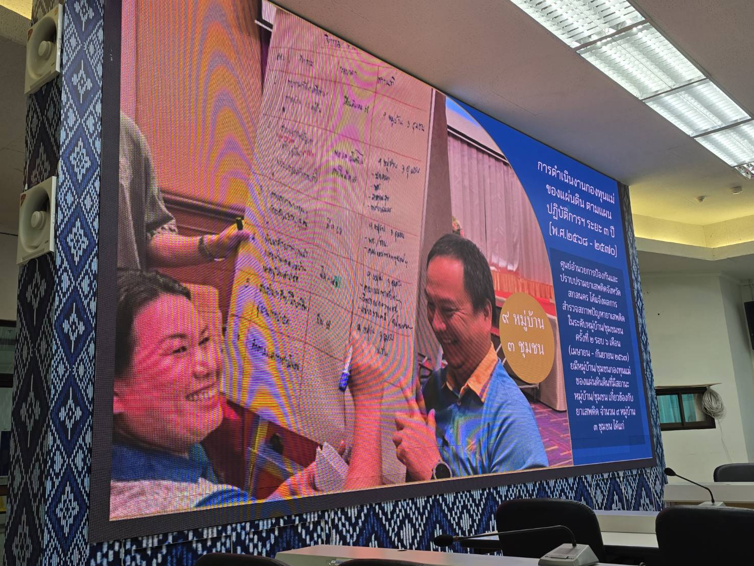 🏘 จังหวัดสกลนคร : ประชุมคณะกรรมการศูนย์อำนวยการป้องกันและปราบปรามยาเสพติดจังหวัดสกลนคร