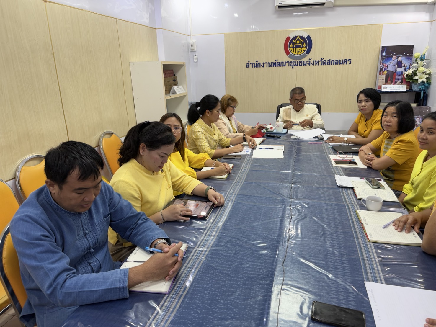 พช.สกลนคร : ร่วมประชุมกรมการพัฒนาชุมชน ครั้งที่ 5/2568 ผ่านระบบ video conference