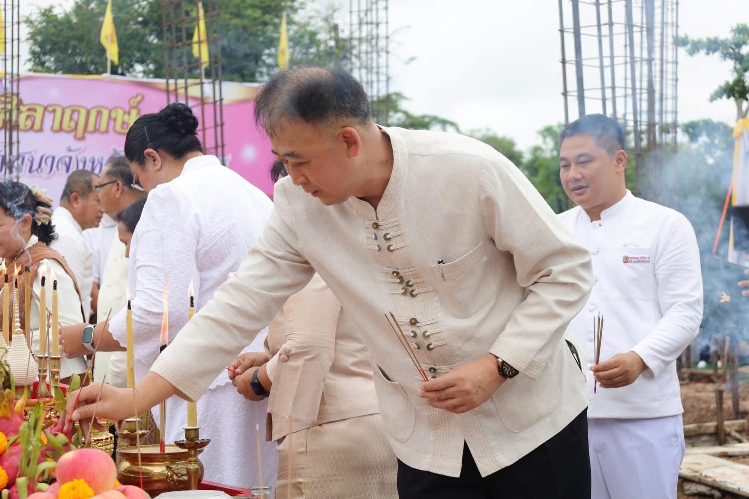 จังหวัดสกลนคร วางศิลาฤกษ์ ก่อสร้างอาคารสำนักงานพระพุทธศาสนาจังหวัดสกลนคร
