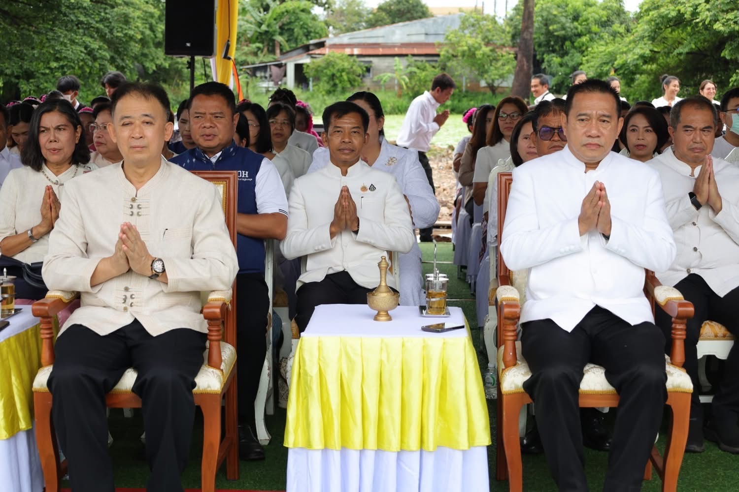 จังหวัดสกลนคร วางศิลาฤกษ์ ก่อสร้างอาคารสำนักงานพระพุทธศาสนาจังหวัดสกลนคร