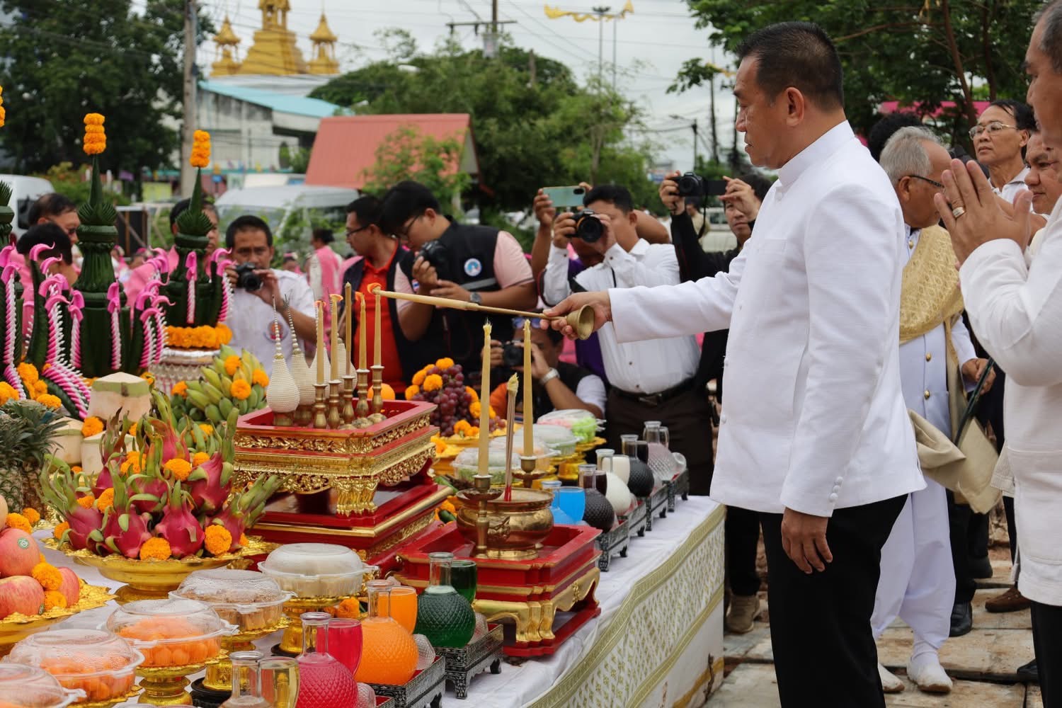 จังหวัดสกลนคร วางศิลาฤกษ์ ก่อสร้างอาคารสำนักงานพระพุทธศาสนาจังหวัดสกลนคร