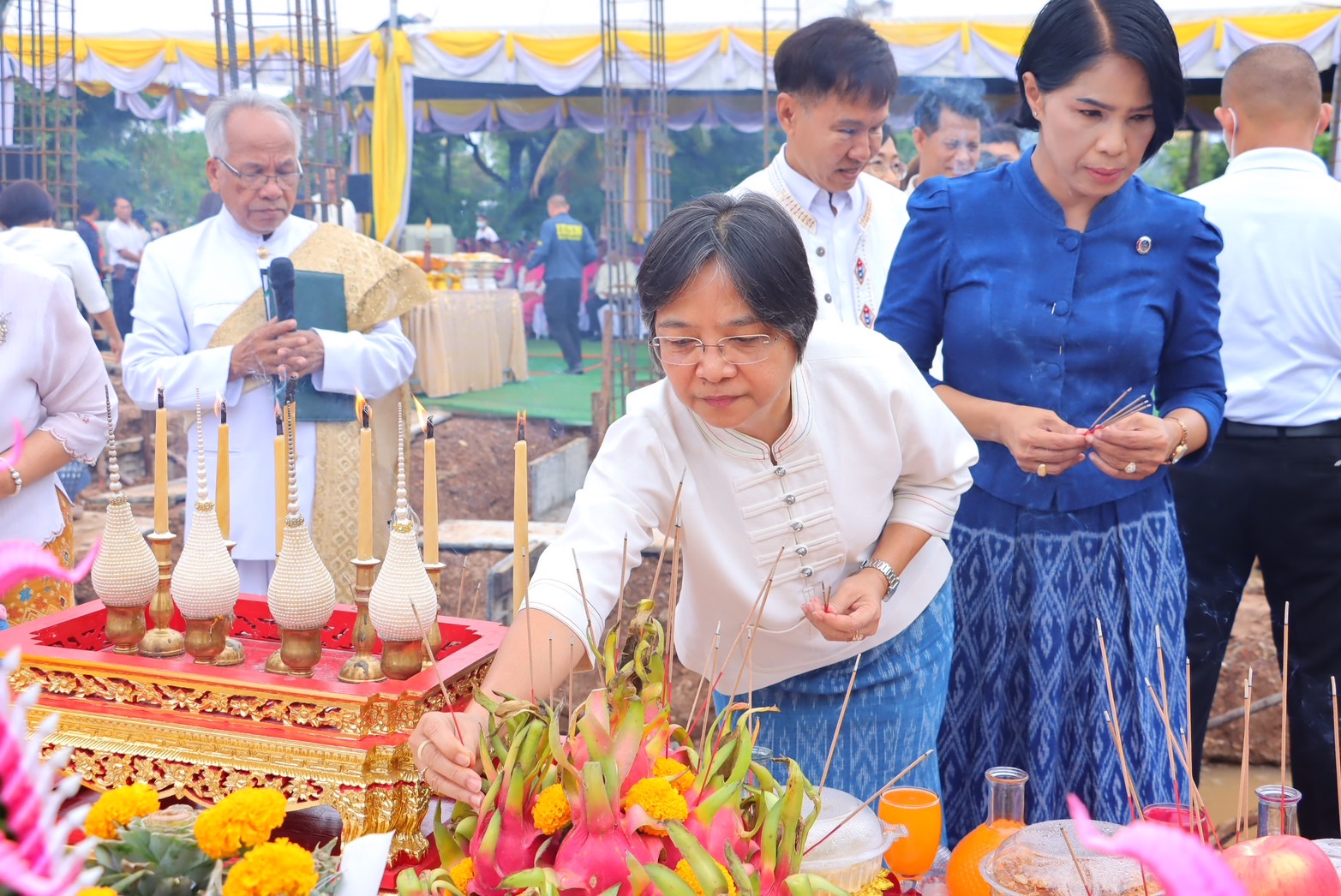 จังหวัดสกลนคร วางศิลาฤกษ์ ก่อสร้างอาคารสำนักงานพระพุทธศาสนาจังหวัดสกลนคร