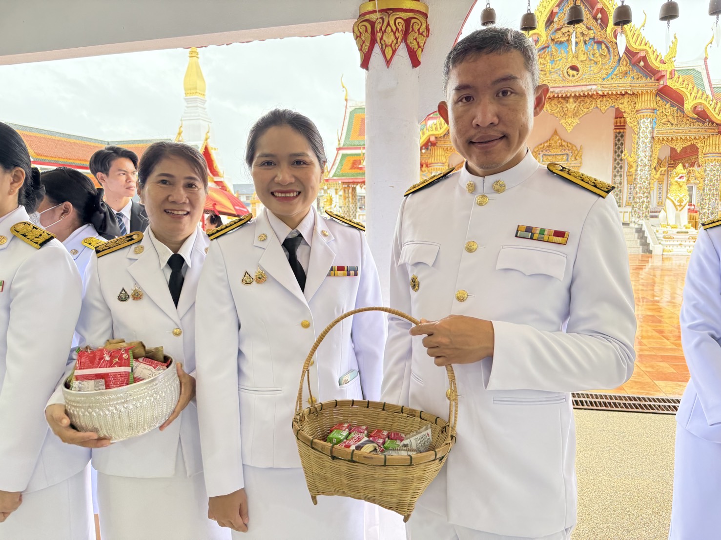 จังหวัดสกลนคร : จัดพิธีเจริญพระพุทธมนต์ ตักบาตรพระสงฆ์ ถวายพระพร เฉลิมพระเกียรติสมเด็จพระเจ้าน้องนางเธอเจ้าฟ้าจุฬาภรณวลัยลักษณ์ อัครราชกุมารี กรมพระศรีสวางควัฒน วรขัตติยราชนารี เนื่องในโอกาสวันคล้ายวันประสูติ  4 กรกฎาคม 2568