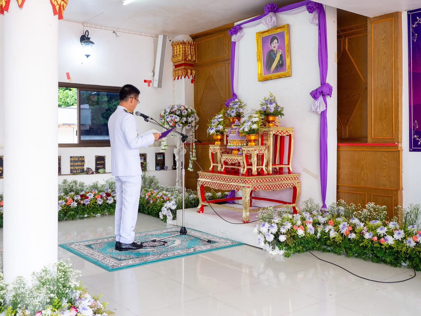 พสกนิกรชาวจังหวัดสกลนคร ร่วมพิธี เจริญพระพุทธมนต์ ถวายพระพรและพิธีทำบุญตักบาตรเฉลิมพระเกียรติ พระเจ้าวรวงศ์เธอ พระองค์เจ้าโสมสวลี กรมหมื่นสุทธนารีนาถ เนื่องในโอกาสคล้ายวันประสูติ 13 กรกฎาคม 2568
