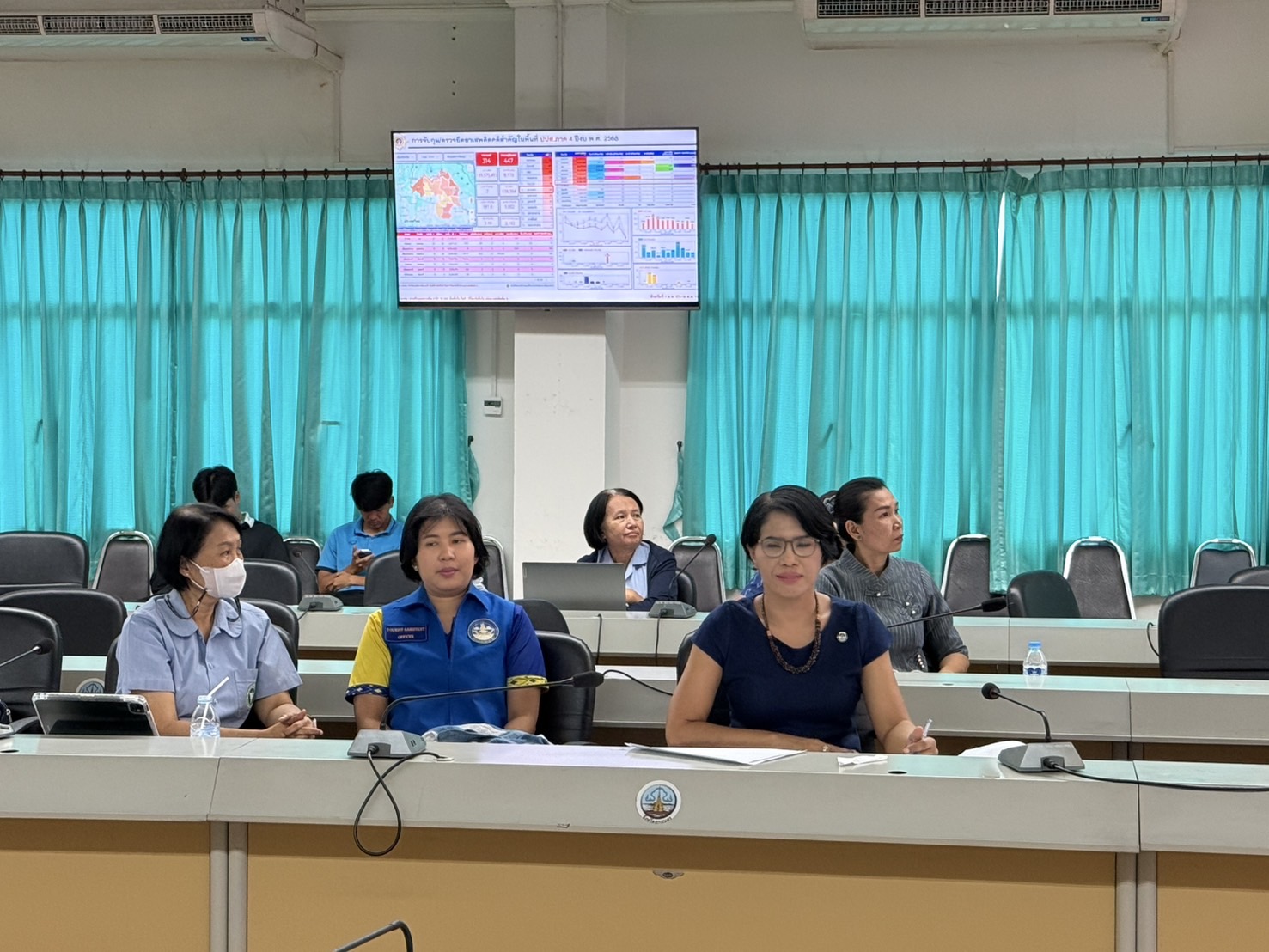 พช. สกลนคร : ร่วมประชุมศูนย์อำนวยการป้องกันและปราบปรามยาเสพติดจังหวัดสกลนคร ครั้งที่ 11/2568
